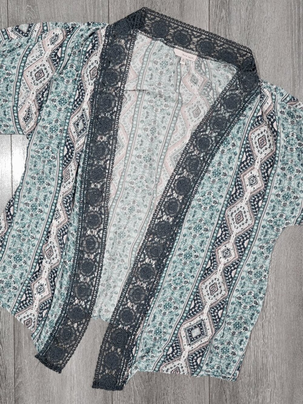 Womens Cardigan Short Sleeve sz S